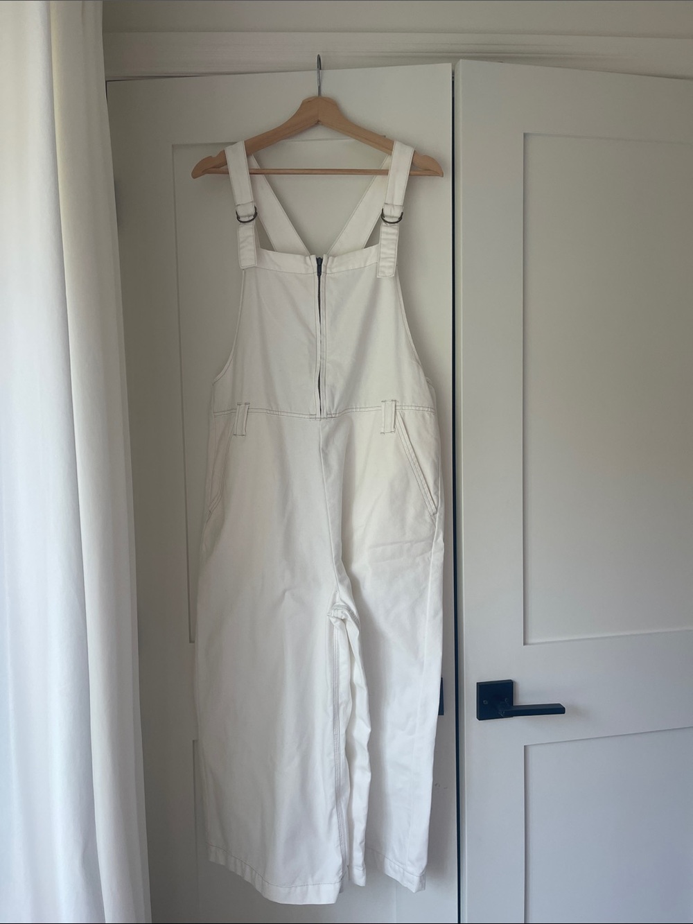 Free people White Cotton Overalls Jeans - Casual Women's Jumpsuit
